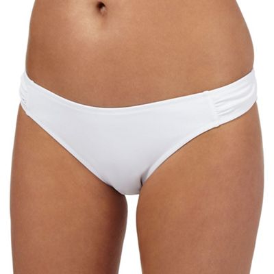 White bikini bottoms